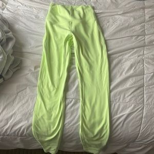 Neon Yellow Align lululemon leggings